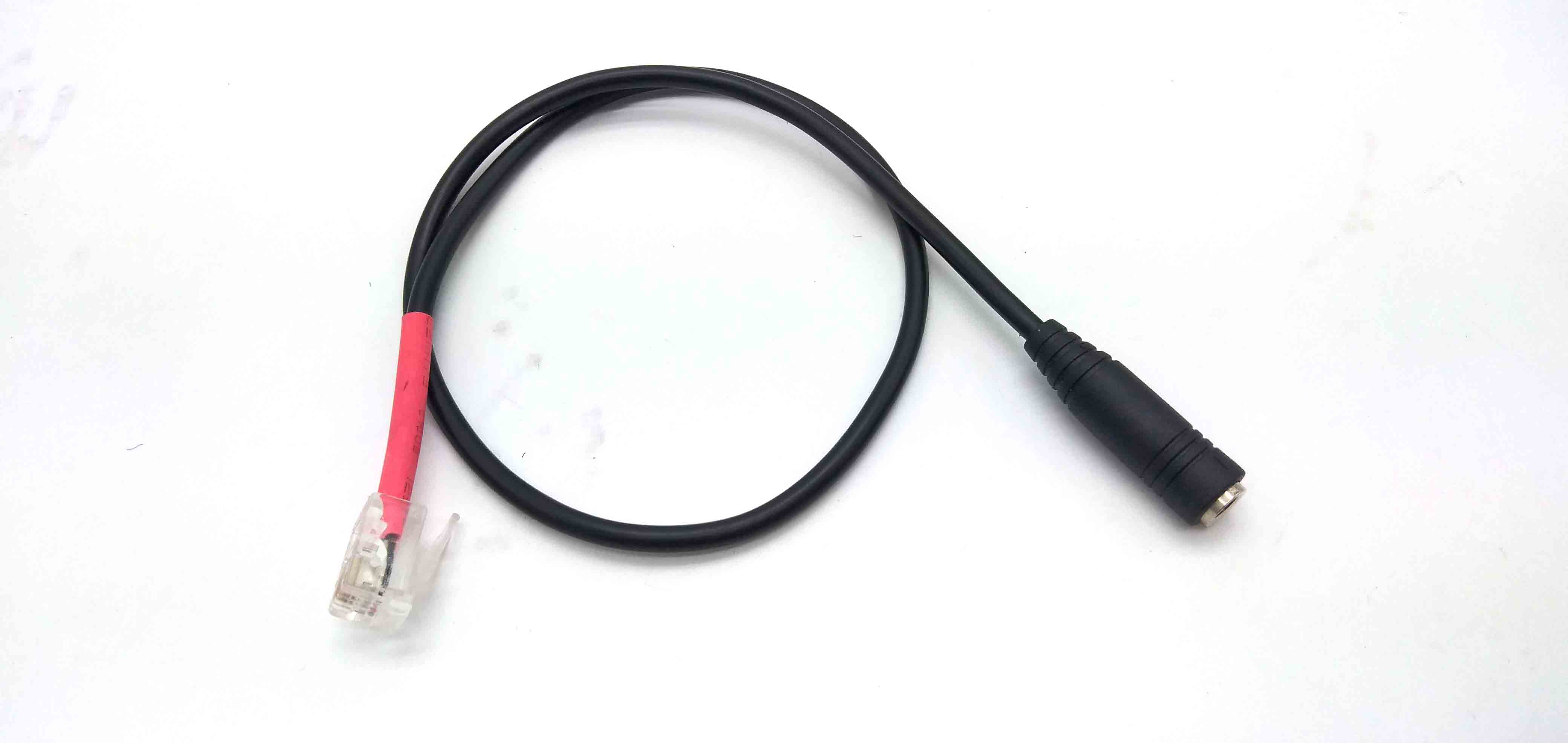 CUSTOM RJ9 RJ10 to Female 3.5mm Audio Jack Headset Adapter Cable for Office Phone