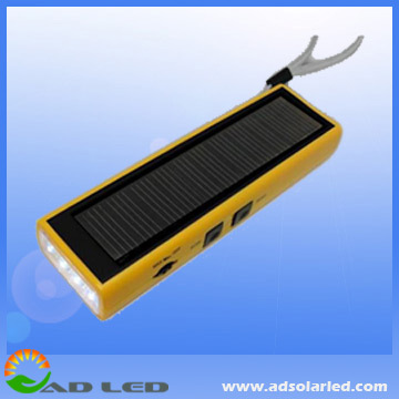 Portable solar led flashlights from China