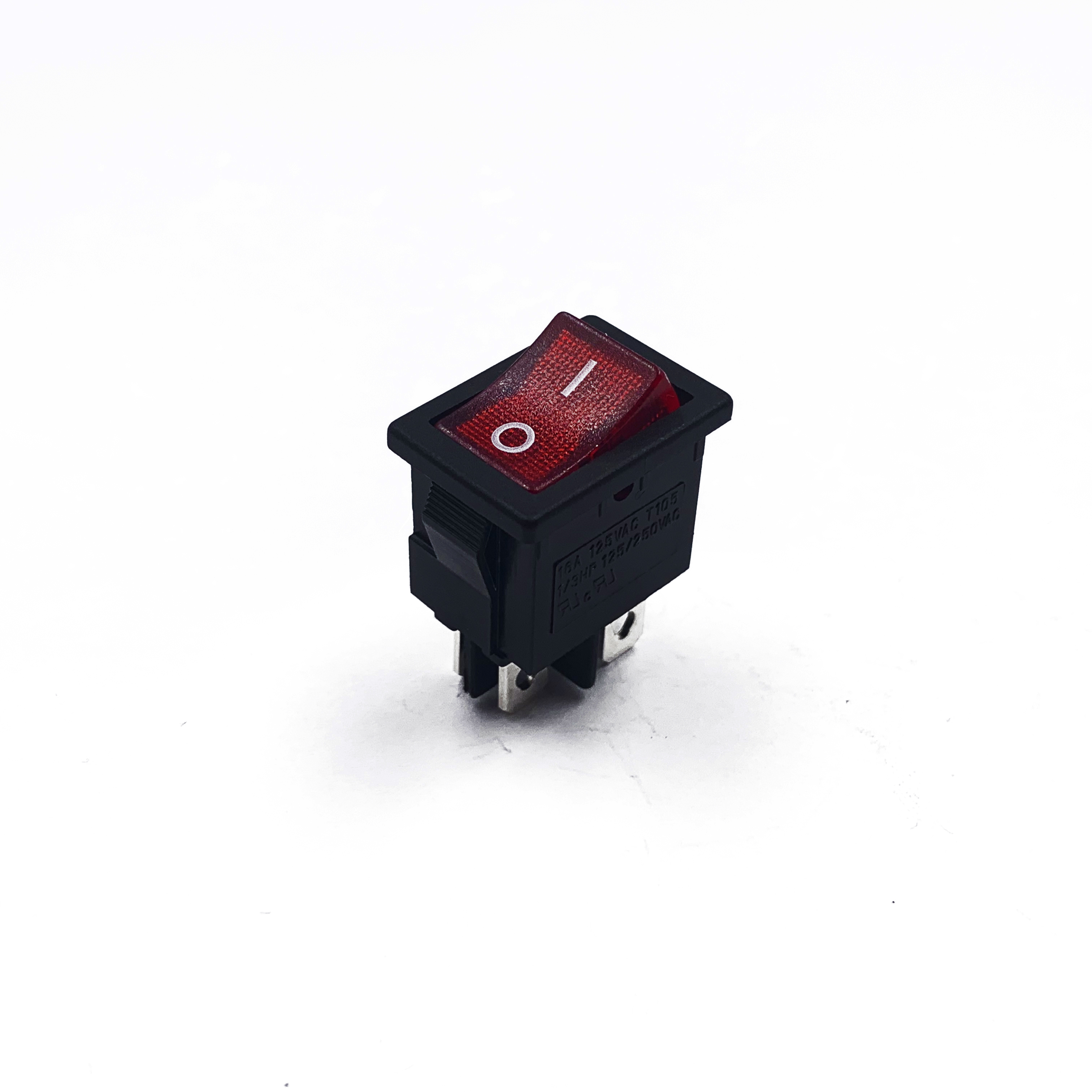 JEC JS-626PAL-Q-RB-3H 4PIN red rocker switch on off 6A 250V/10A 125V