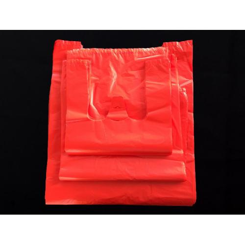 Bolsa de transporte de HDPE en rojo