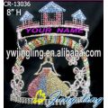 Custom Holiday Castle Rhinestone Princess Pageant Crown