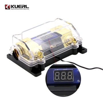 Car Audio Power Transparent Fuse Holder with LED Display