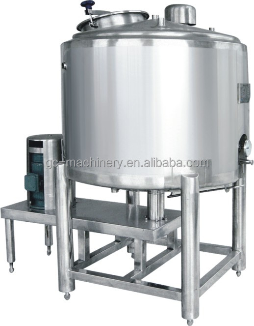 Used water cooling storage tank milk emulsification chiller tank dairy milk fruit juice mixing deaerator tanks for sale