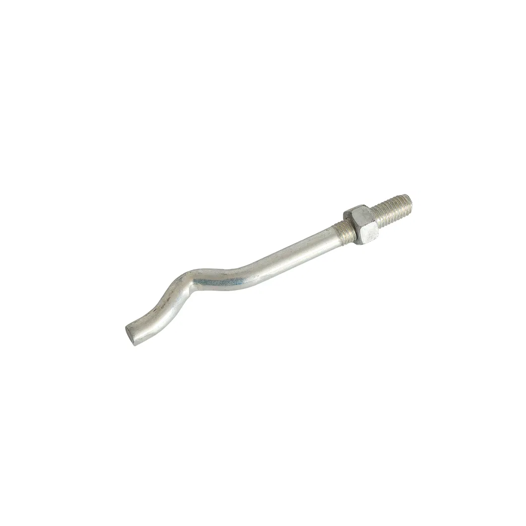 High Tensile L Type Right-Angle Foundation Anchor Bolts with Nuts Forged Plain Holding Bolts DIN Standard High Quality Steel