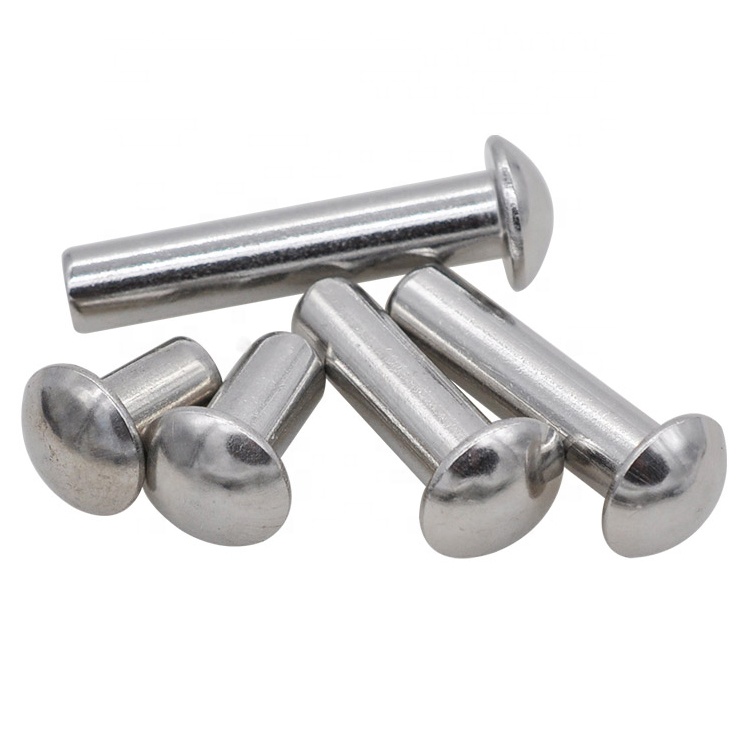 মেট্রিক বৃত্তাকার মাথা কঠিন rivets 1mm - 8mm