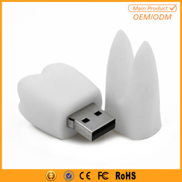 Customized Tooth Shaped Flash Drive 3gb Usb Memory Stick