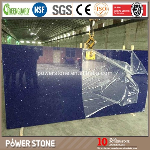 China Artificial Blue Pearl Quartz Stone