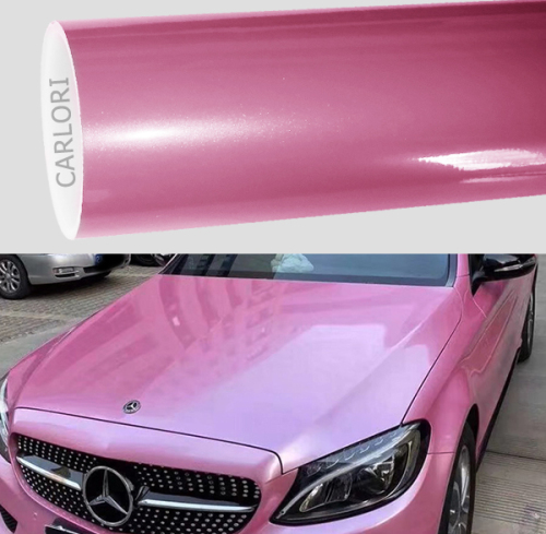 metallic gloss pink car wrap vinyl