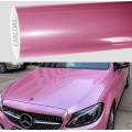 Vinilo de envoltura de coche rosa brillante metálico