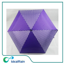 19 inches 3 section super mini umbrella foldable