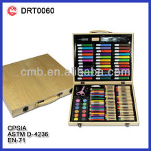 130PC VALUABLE ART SET IN WOODEN CASE