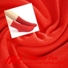 cotton french terry fleece knitting fabric for socks