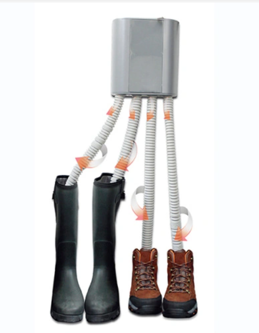 Rack de secagem para sapatos na parede