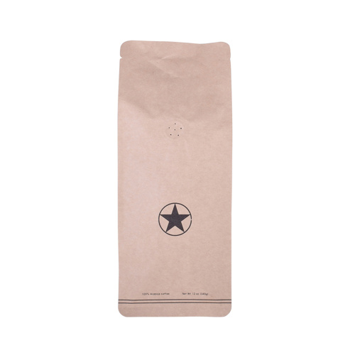 1000g Bio Pack Brown Kraft Paper Sacos de café com zíper