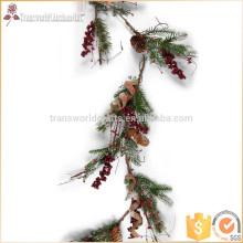 60'' Decorative artificial christmas garland, flower vine, plastic flower garland, vine leaves, floral garland, Florist Supplies