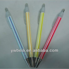 colour change plastic retractable erasable ball pen