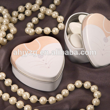 fancy metal tin heart shaped chocolate box