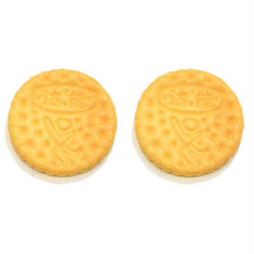 Mélanger Style Simulation Cookies Flatback Résine Cabochons Miniature Alimentaire Biscuit Pour Téléphone Cas Décoration DIY Cheveux Arcs Centre Scra