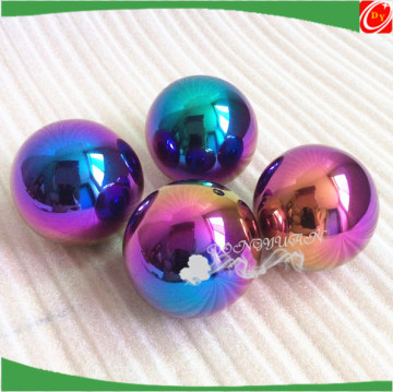 Stainless Steel Gazing Ball, reflection sphere, garden ball, rainbow color ball