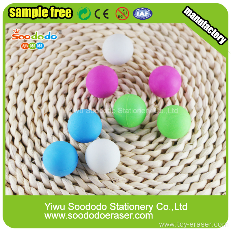 Cute Ball Shaped Eraser,Assorted design eraser