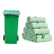Biodegradable PBAT Compostable Bin Liners & Refuse Sacks in Black, Blue, and Green