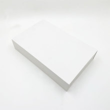 White clamshell packaging box