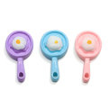 New Resin Design Simulation Flatback Pan Fried Egg Beads Artificial Craft Children Dollhouse Kitchen Toys Jewelry Ornament Shop