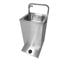 stainless steel portable square pedestal sink