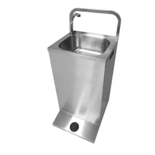hot sell stainless steel portable square pedestal sink