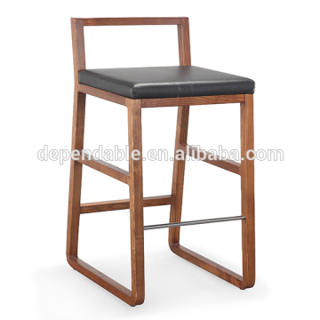 111 leather wooden barstool
