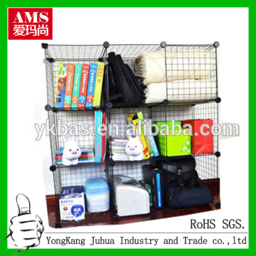 DIY folding wire mesh storage shelf