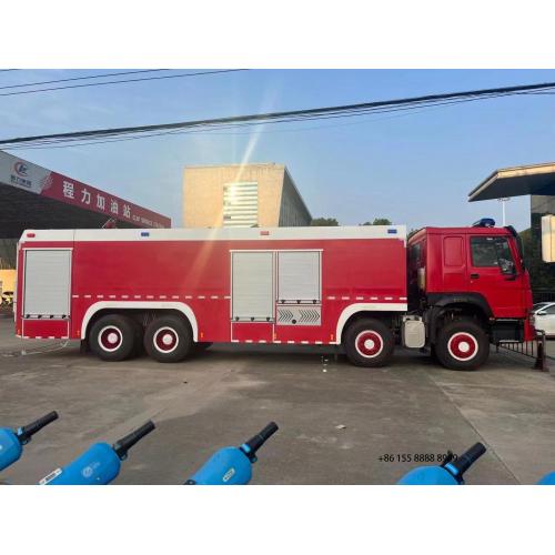 Camion de pompiers en mousse d&#39;eau Howo 8x4 personnalisé