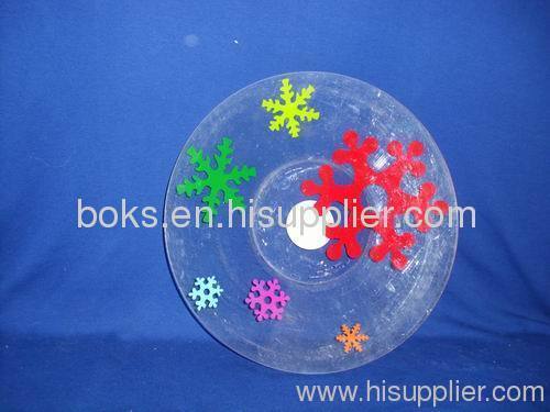 Lovely Round Plastic Christmas Plates 