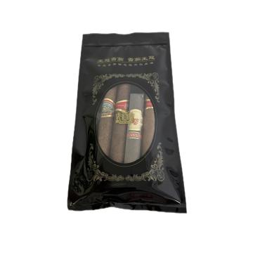 Transparent Window Cigar Bag with Humidor Printing