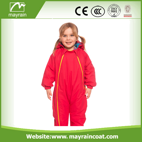 Logo Print Polyester Rainsuit