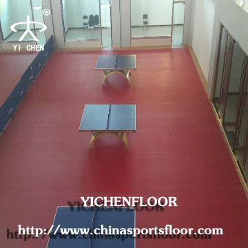 table tennis court pvc vinyl flooring mat/portable table tennis nets