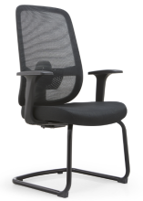 Ergonomic Black Cantilever Office Chair