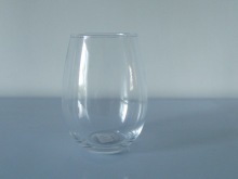 Egg shaped Glassware Glass Cup for Candles and Machine Blown Cheap Deco Glass Ball for Stock