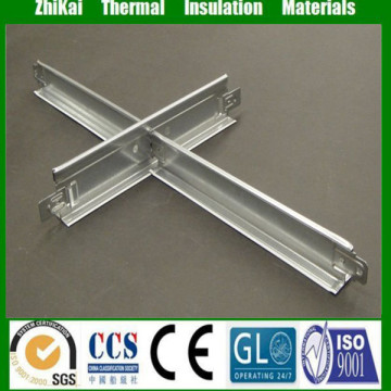 Galvanized & aluminium T bar suspended ceiling grid