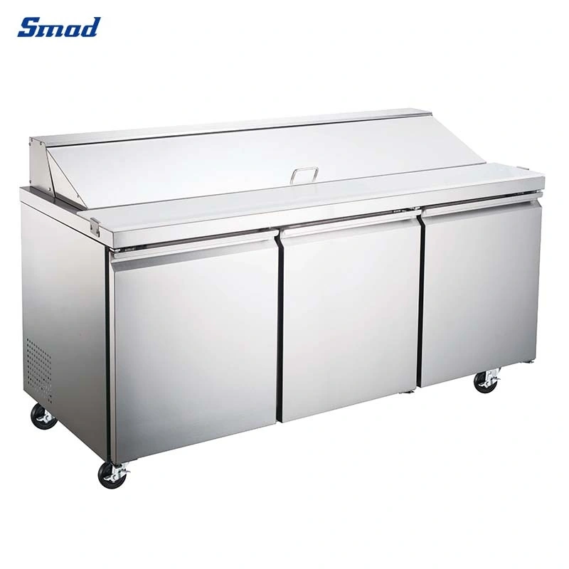 9.5cuft Commercial Refrigerated Counter Top Salad Bar Showcase Refrigerator