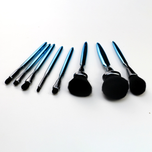 Set di pennelli per trucco personalizzati in plastica da 8 pezzi