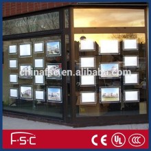 led crystal light panel for retail store or estate agent window display
