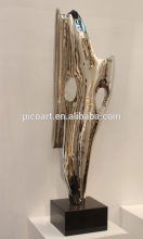 New products handmade metal art polished stainless steel sculpture supplier