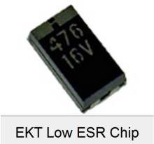 EKT Series Low ESR Chip Tantalum Capacitors