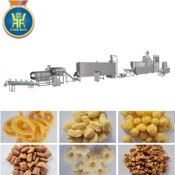 processing plant corn cheese puff snacks food making machine