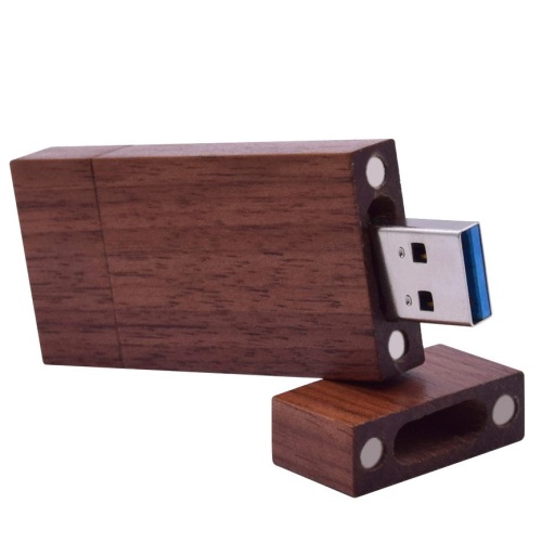 Unidad flash USB OTG de madera 2 en 1