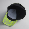 Fashion Reflective Print Baseball Cap With Metal logo