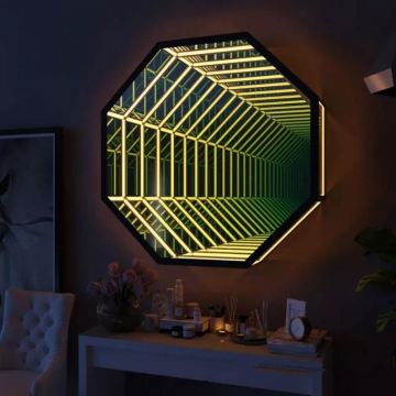 Multi-layer Magical Mirror 3D LED Octagon Infinity Mirror Tunnel Home Decor