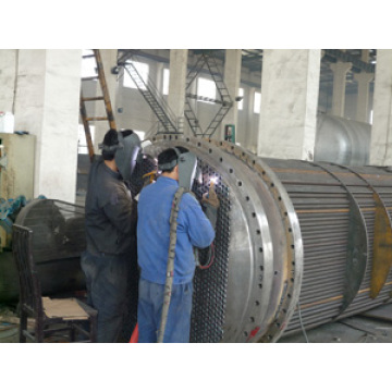 Double tube plate heat exchanger