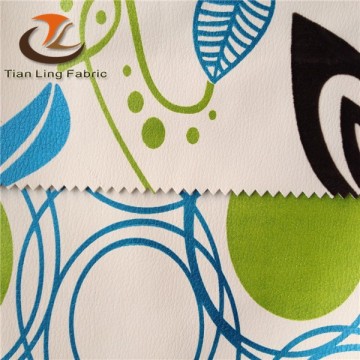 flocked faux leather upholstery fabric